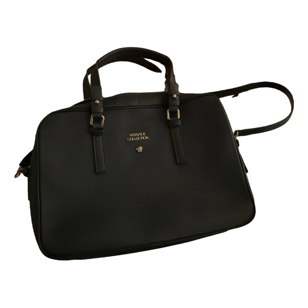 Versace Collection Black Briefcase Sleek Design…. Unisex